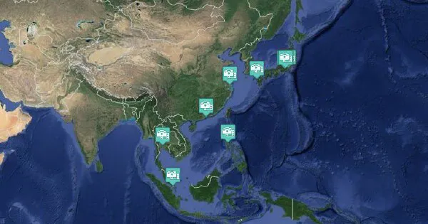 View Asian Cruise Region Live Webcams