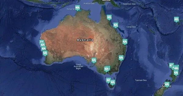 View Australian Cruise Region Live Webcams