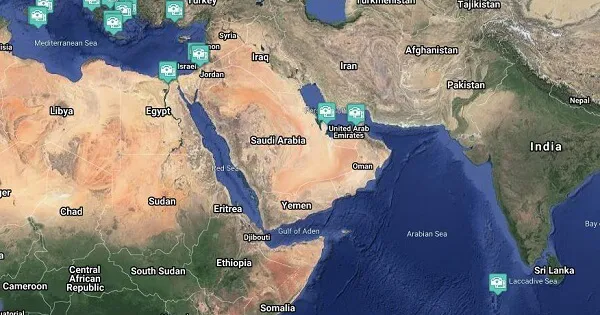 View Middle Eastern Cruise Region Live Webcams