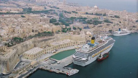 Aerial view of the Port of Valletta, Malta