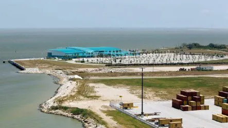 Aerial view of the Port of Houston, Texas