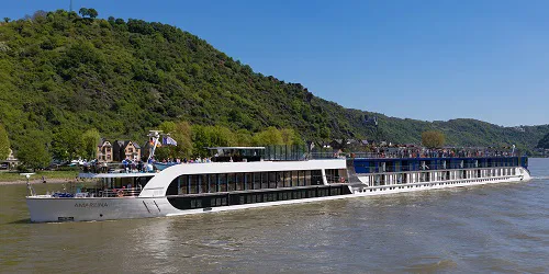 Live real-time river cruise ship tracking of AmaReina from Ama Waterways