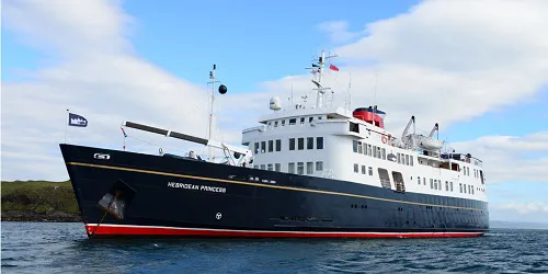 Live real-time ocean cruise ship tracking of Hebridean Princess from Hebridean Island Cruises