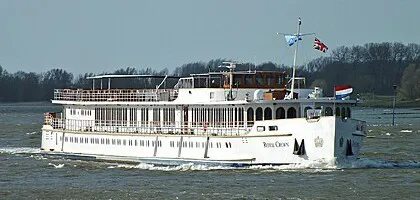 Live real-time river cruise ship tracking of Royal Crown from Hebridean Island Cruises