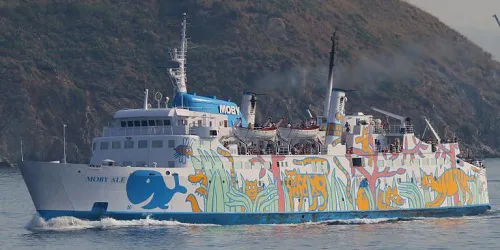 Live real-time cruise ferry tracking of Moby Ale from Moby Lines