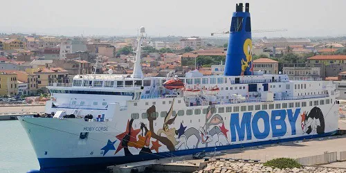 Live real-time cruise ferry tracking of Moby Corse from Moby Lines