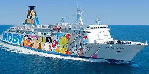 Live real-time cruise ferry tracking of Moby Otta from Moby Lines