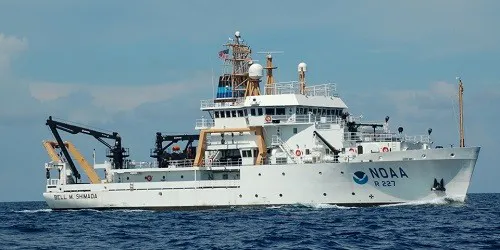 Live real-time research ship tracking of Bell M. Shimada from National Oceanic and Atmospheric Administration