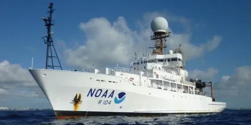 Live real-time research ship tracking of Ronald H. Brown from National Oceanic and Atmospheric Administration