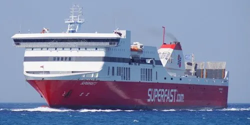 Live real-time cruise ferry tracking of Superfast I from Superfast Ferries