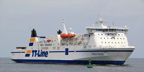 Live real-time cruise ferry tracking of Robin Hood from TT-Line