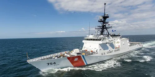 Live real-time military ship tracking of CGC James from United States Coast Guard