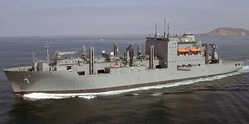Live real-time tracking of military dry cargo / ammunition USNS Alan Shepard from the United States Navy Military Sealift Command