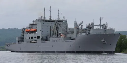 Live real-time tracking of military dry cargo / ammunition USNS Carl Brashear from the United States Navy Military Sealift Command