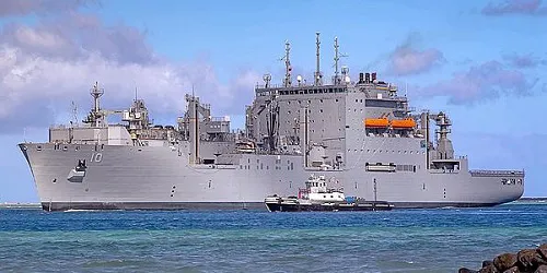 Live real-time tracking of military dry cargo / ammunition USNS Charles Drew from the United States Navy Military Sealift Command