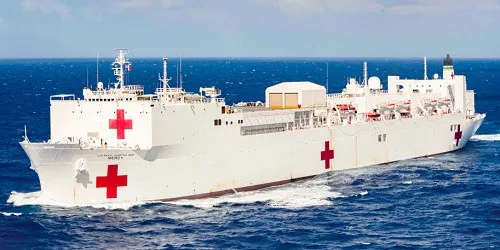 Live real-time military ship tracking of USNS Mercy from United States Navy Military Sealift Command