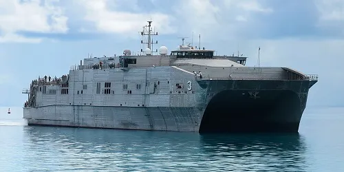 Live real-time tracking of military expeditionary fast transport USNS Millinocket from the United States Navy Military Sealift Command