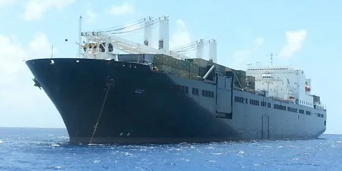 Live real-time tracking of military ro-ro cargo support ship USNS Pililaau from the United States Navy Military Sealift Command