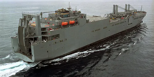 Live real-time tracking of military ro-ro cargo support ship USNS Pomeroy from the United States Navy Military Sealift Command