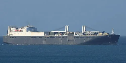 Live real-time tracking of military ro-ro cargo support ship USNS Sisler from the United States Navy Military Sealift Command