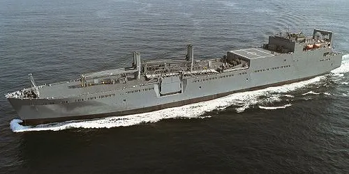 Live real-time tracking of military ro-ro cargo support ship USNS Watkins from the United States Navy Military Sealift Command