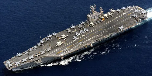 Live real-time military ship tracking of USS Abraham Lincoln from United States Navy