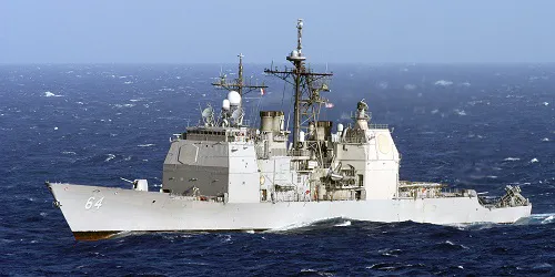 Live real-time tracking of military guided missile cruiser USS Gettysburg from the United States Navy