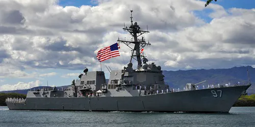Live real-time military ship tracking of USS Halsey from United States Navy