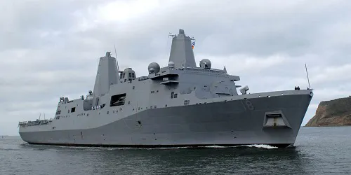 Live real-time military ship tracking of USS New Orleans from United States Navy