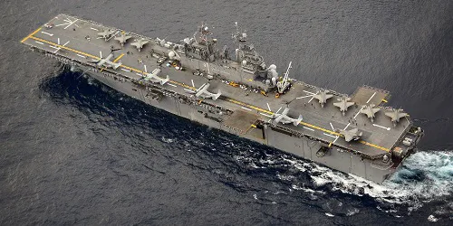 Live real-time military ship tracking of USS Wasp from United States Navy