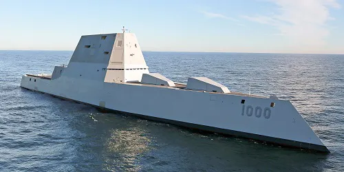 Live real-time military ship tracking of USS Zumwalt from United States Navy