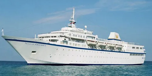 Live real-time ocean cruise ship tracking of Aegean Odyssey from Voyages to Antiquity