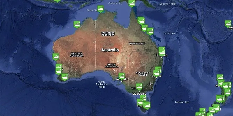 Australian Region Cruise Port Tracker