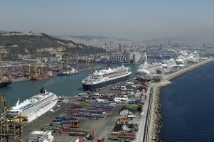 barcelona spain cruise port webcam