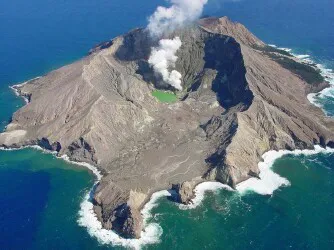 Port of White Island, New Zealand