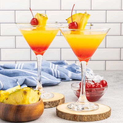Pineapple Upside Down Martini - Carnival Cruise Line Beverage Recipe