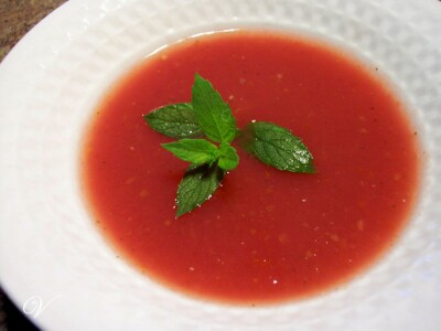 Watermelon Soup (chilled) - Carnival Cruise Line Food Recipe