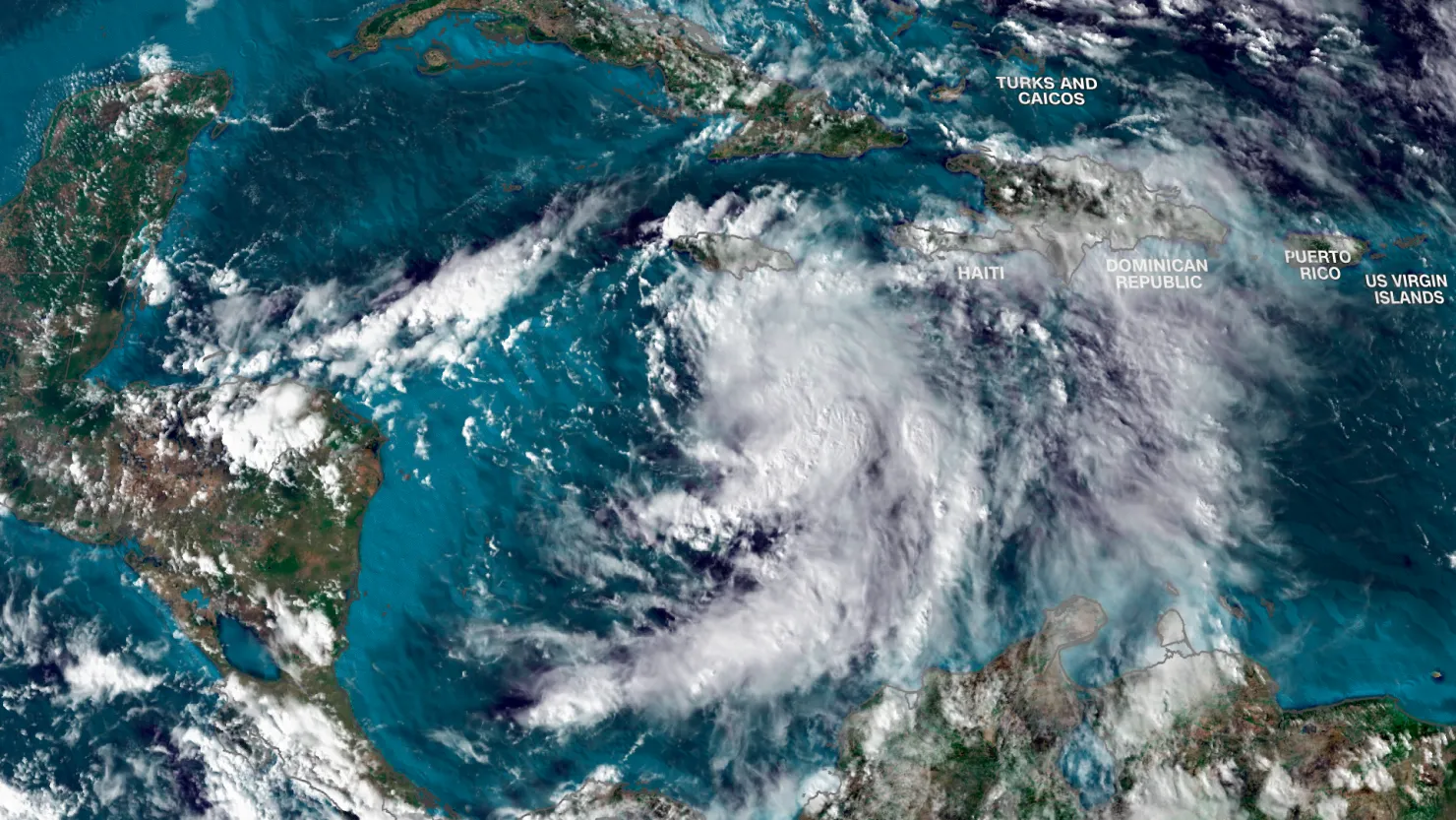 Category 3 Hurricane Rafael (2024) - Storm Data & Projected Landfall Location Map